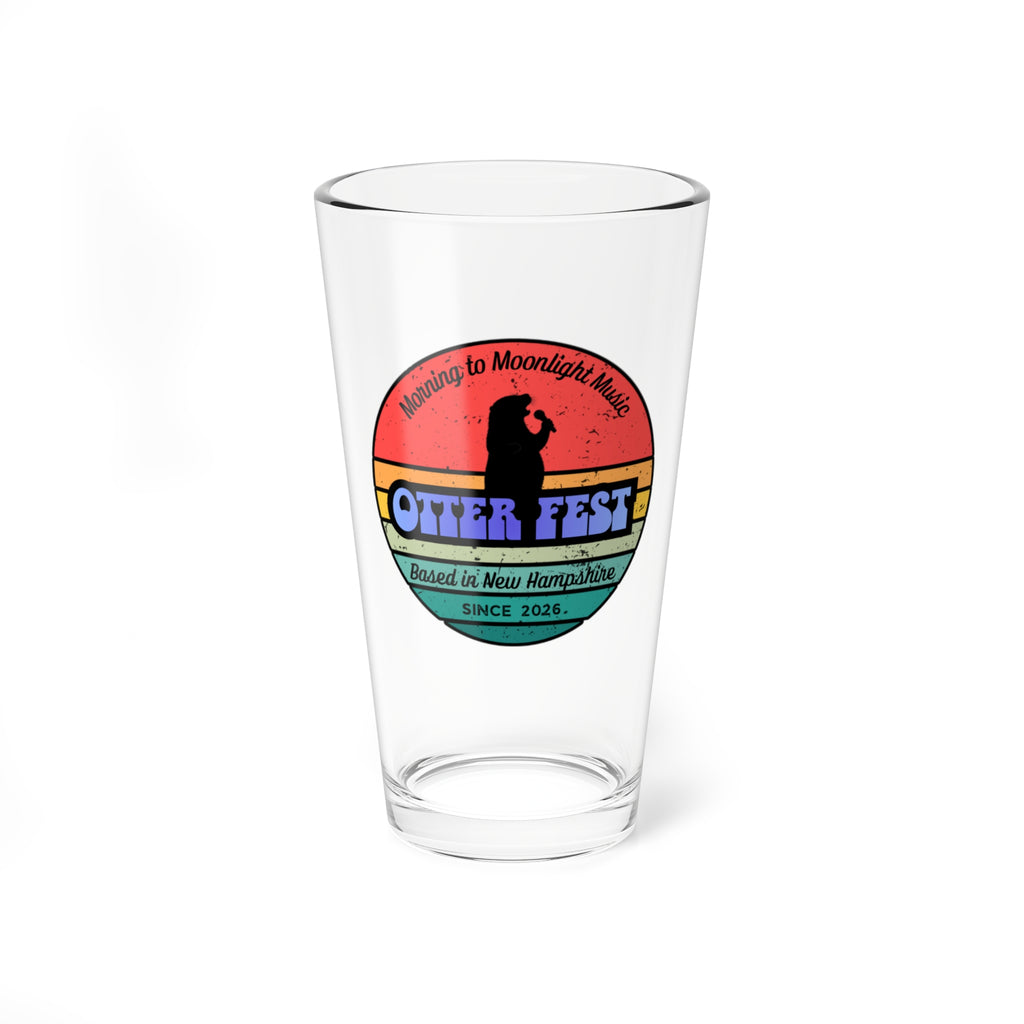 Otter Fest Retro Singing Otter Glass, 16oz