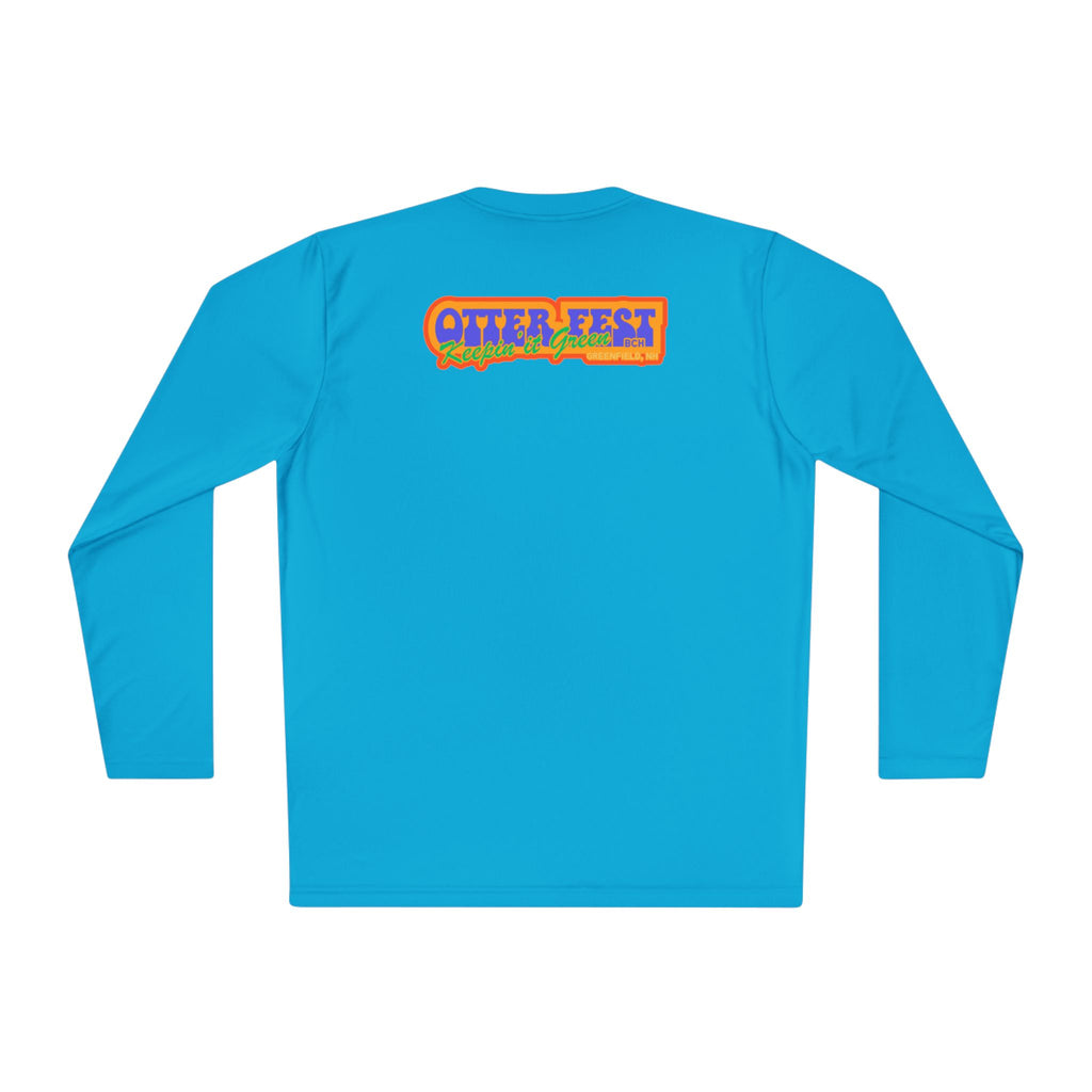 Otter Fest Mountain, Keeping it Green Long Sleeve Tee | Retro Outdoor Festival Shirt