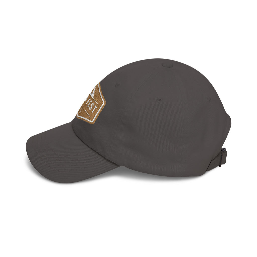 Otter Fest  Golden Mountain Badge Classic Dad Cap | outdoor logo hat