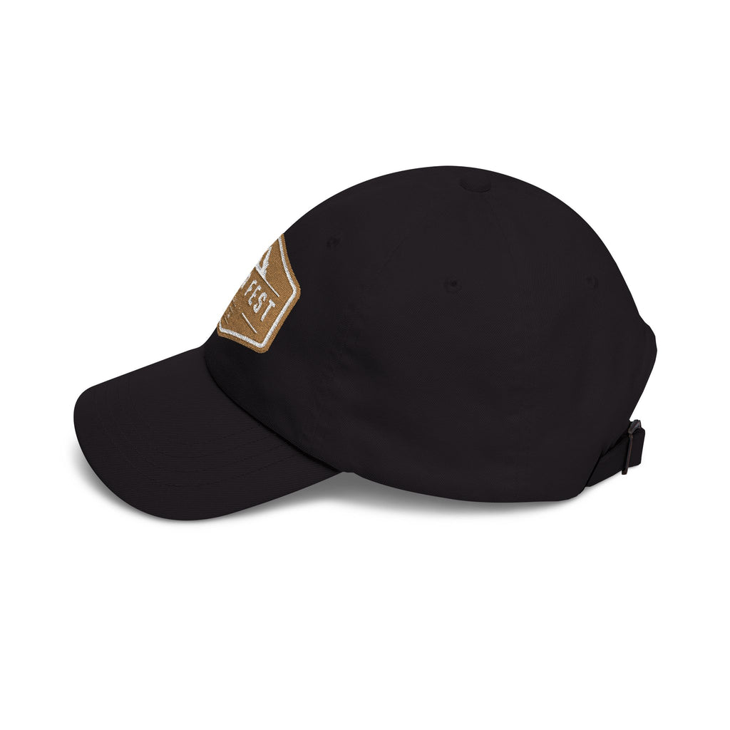 Otter Fest  Golden Mountain Badge Classic Dad Cap | outdoor logo hat