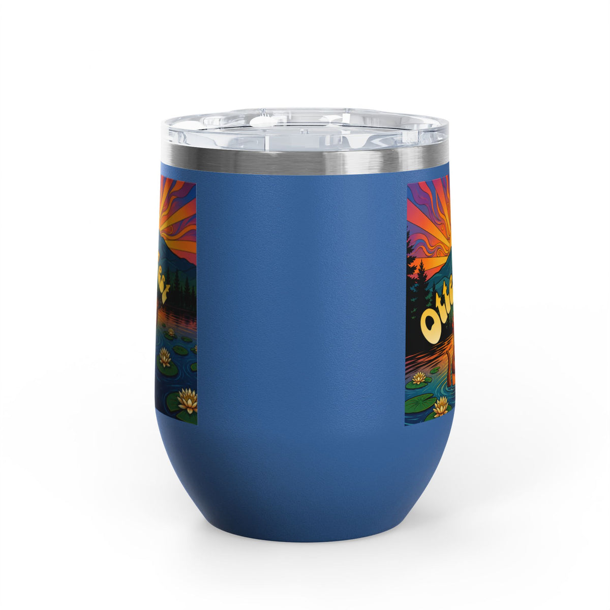 Otter Fest Strummin’ & Pickin’ Clem Sunset Wine Tumbler | Otter Fest 12oz. Wine Tumbler