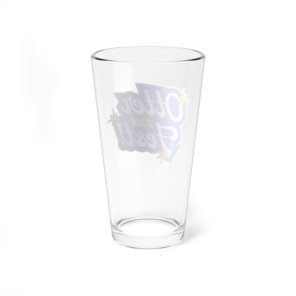 Otter Fest 2020 Mixing Glass | 16oz Retro Script Logo