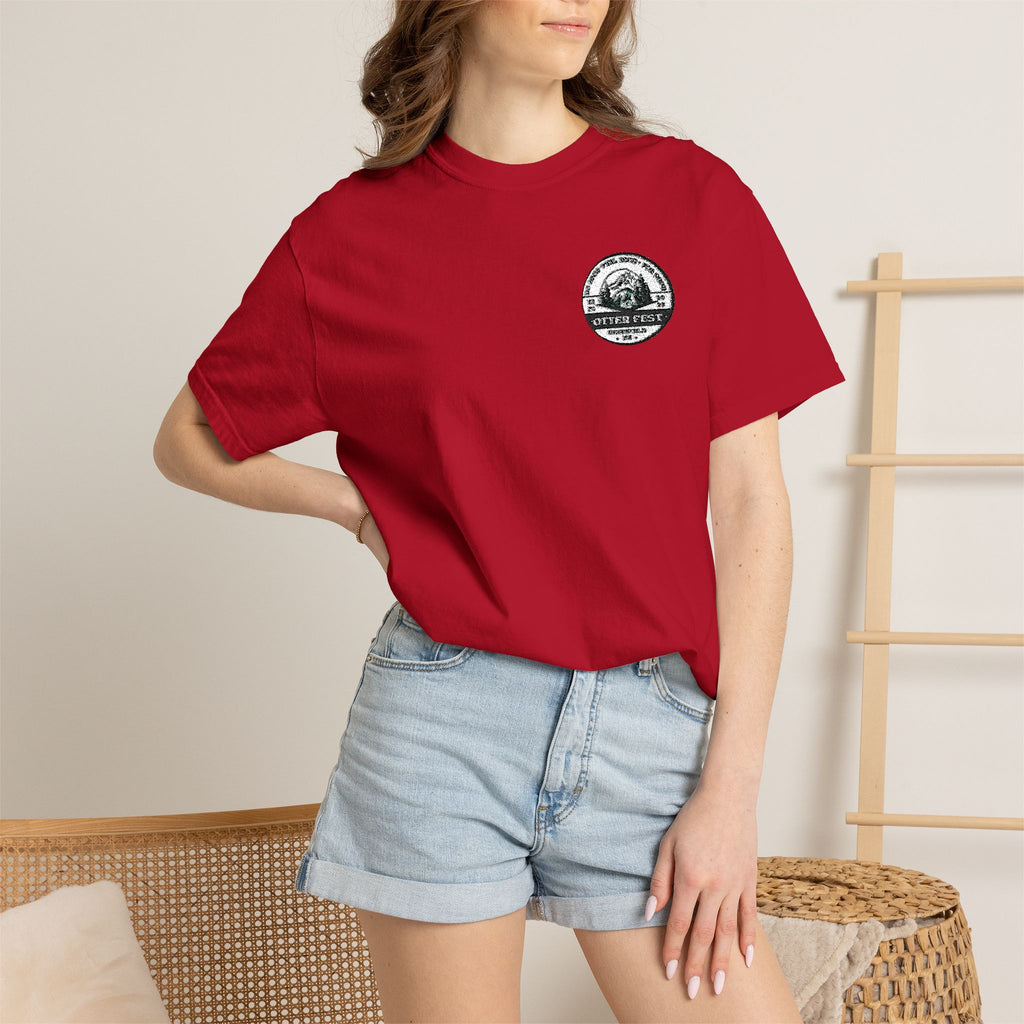 Otter Fest BCH Mountain Lake T-Shirt | Minimal Outdoor Emblem