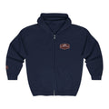 Otter Fest Shield Logo Zip Hoodie | White Full-Zip Sweatshirt