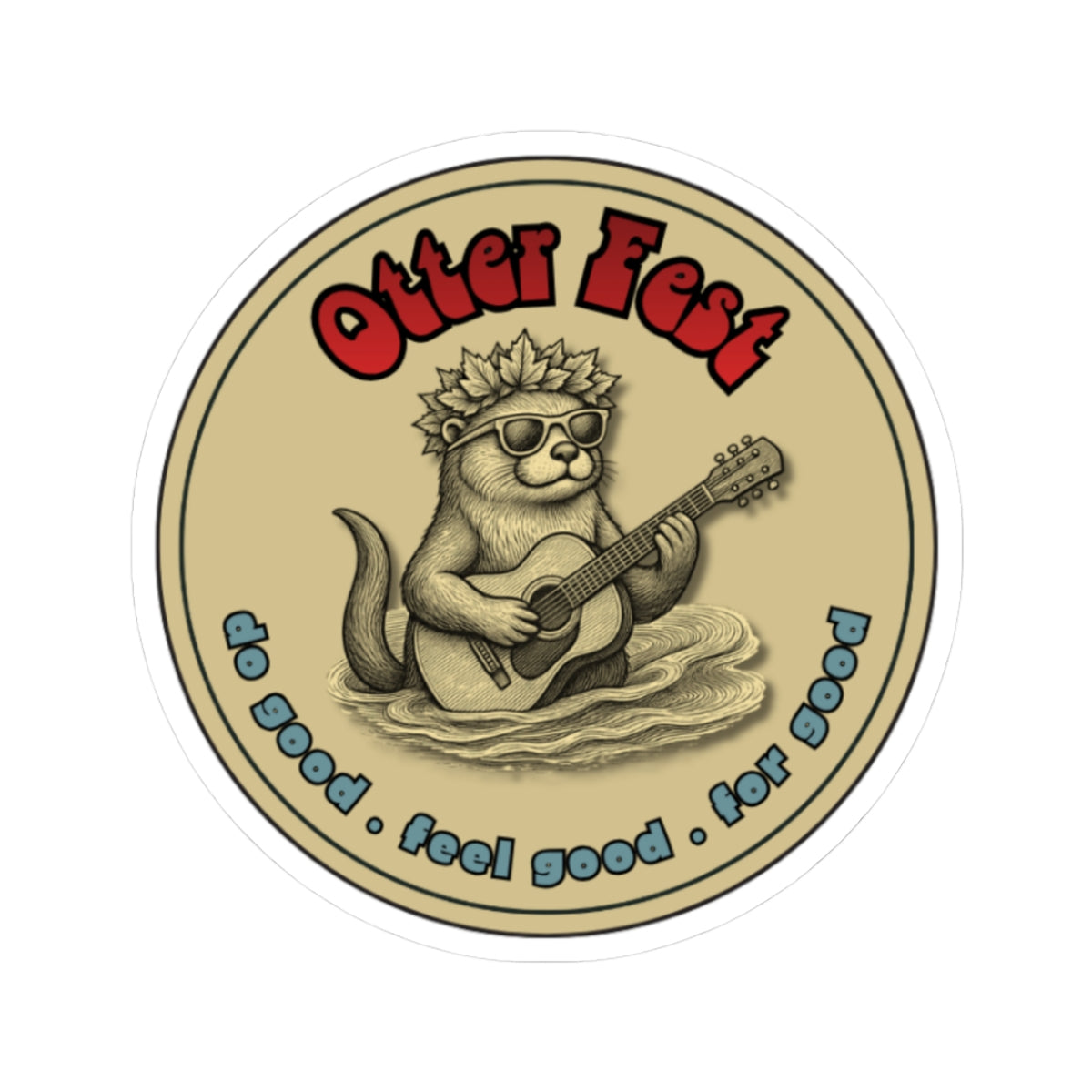 Otter Fest Khaki Guitar Clem | Otter Fest BCH Sticker Collection!