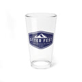 Navy Otter Fest Mountain Badge glass | 16oz mixing glass