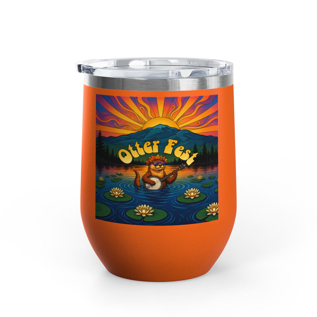 Otter Fest Strummin’ & Pickin’ Clem Sunset Wine Tumbler | Otter Fest 12oz. Wine Tumbler