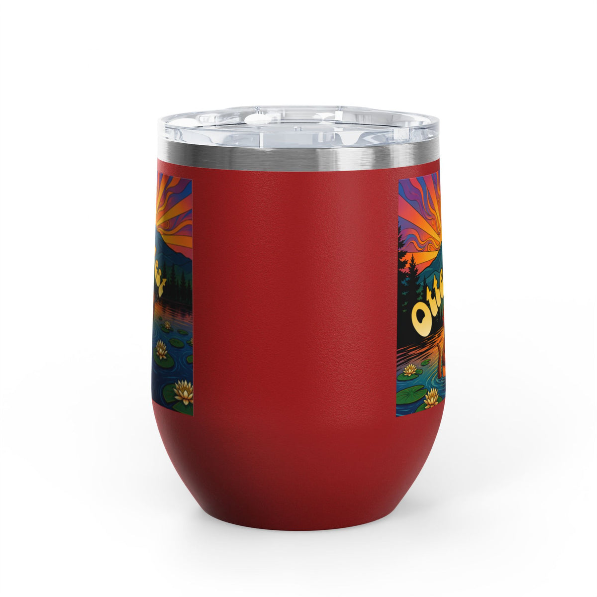 Otter Fest Strummin’ & Pickin’ Clem Sunset Wine Tumbler | Otter Fest 12oz. Wine Tumbler