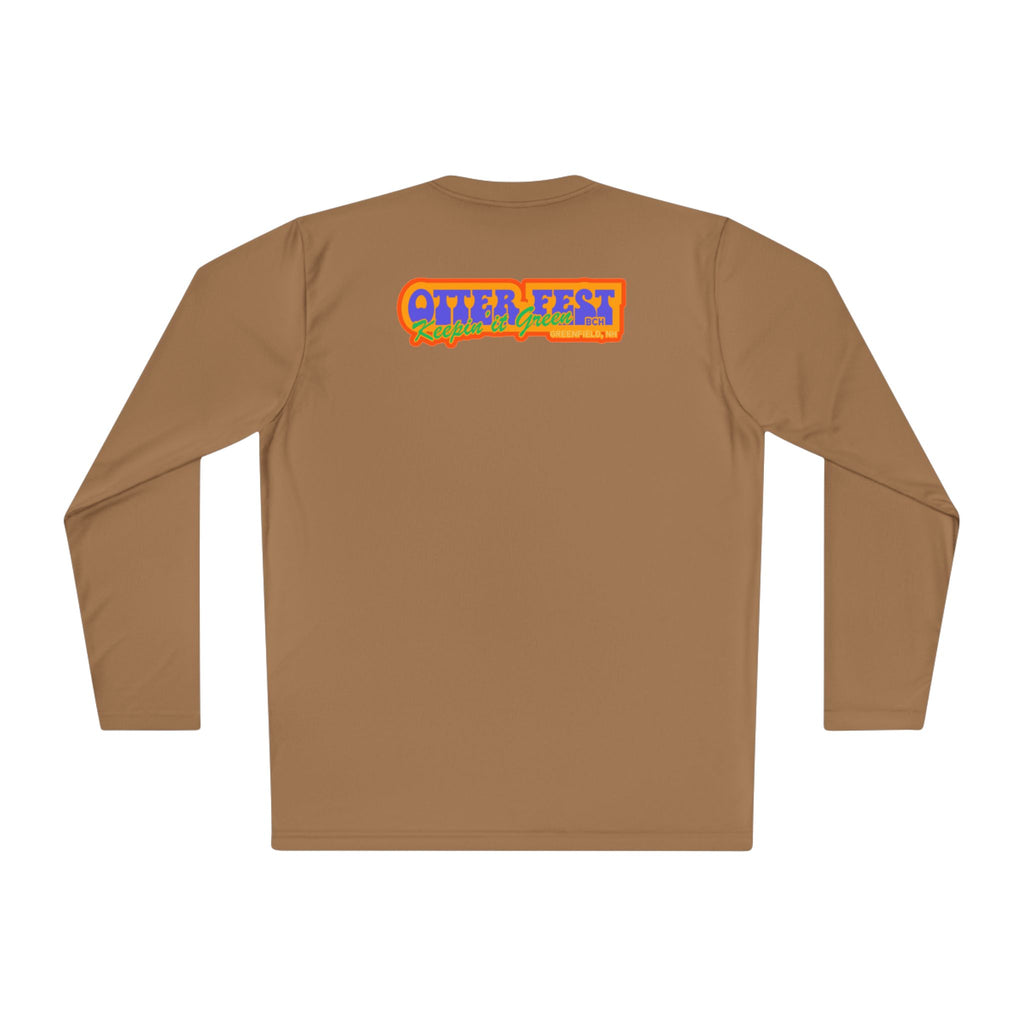 Otter Fest Mountain, Keeping it Green Long Sleeve Tee | Retro Outdoor Festival Shirt