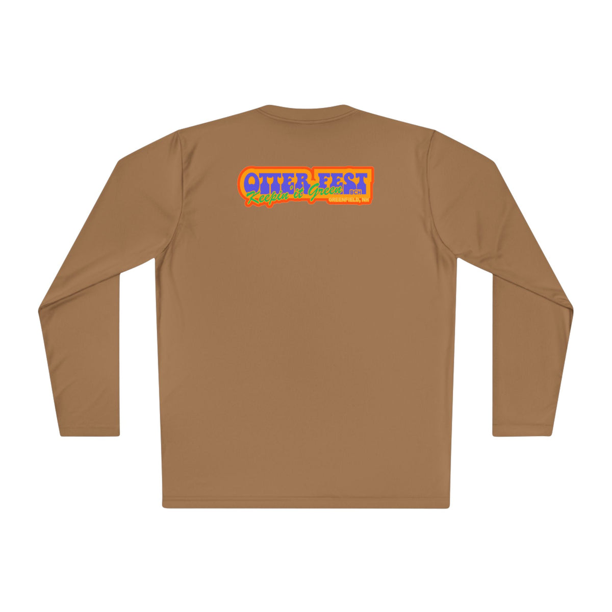Otter Fest Mountain, Keeping it Green Long Sleeve Tee | Retro Outdoor Festival Shirt