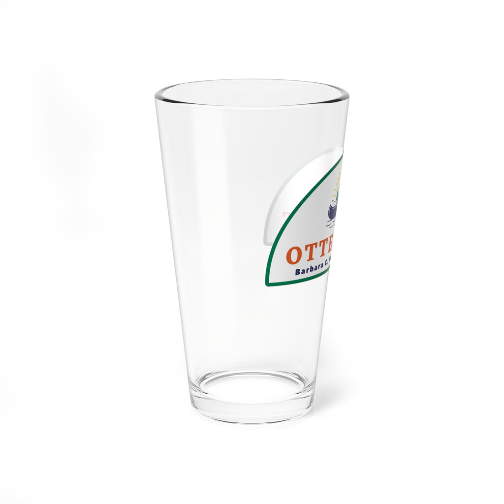 Otter Fest Canoe & Lake Logo Mixing Glass 16oz |  Pint Glass