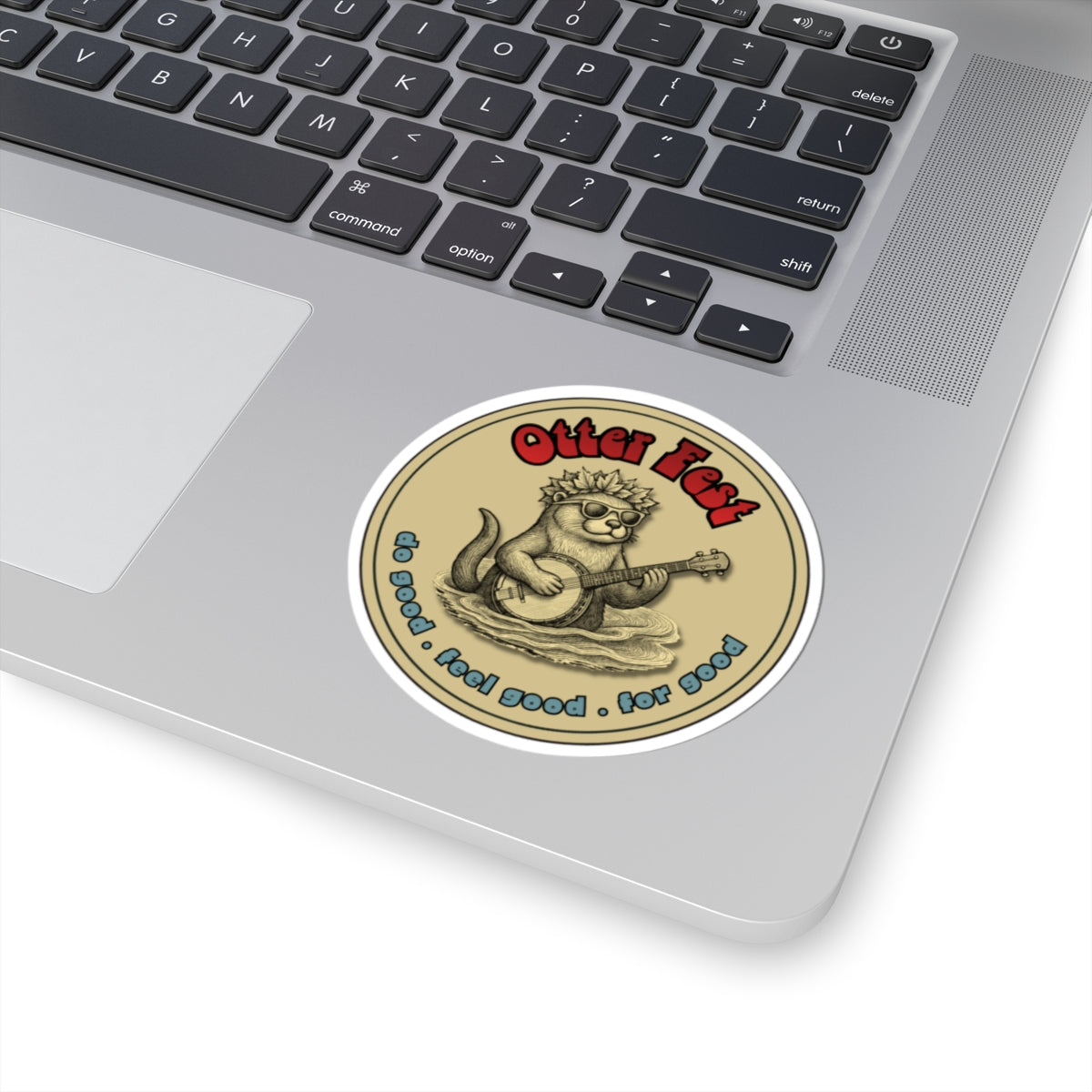 Khaki Banjo Sticker - Otter Fest BCH Sticker Collection!
