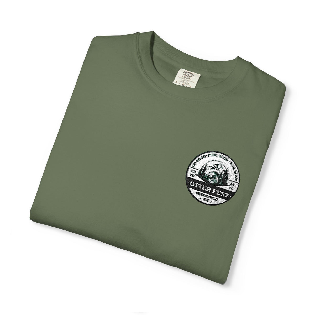 Otter Fest BCH Mountain Lake T-Shirt | Minimal Outdoor Emblem