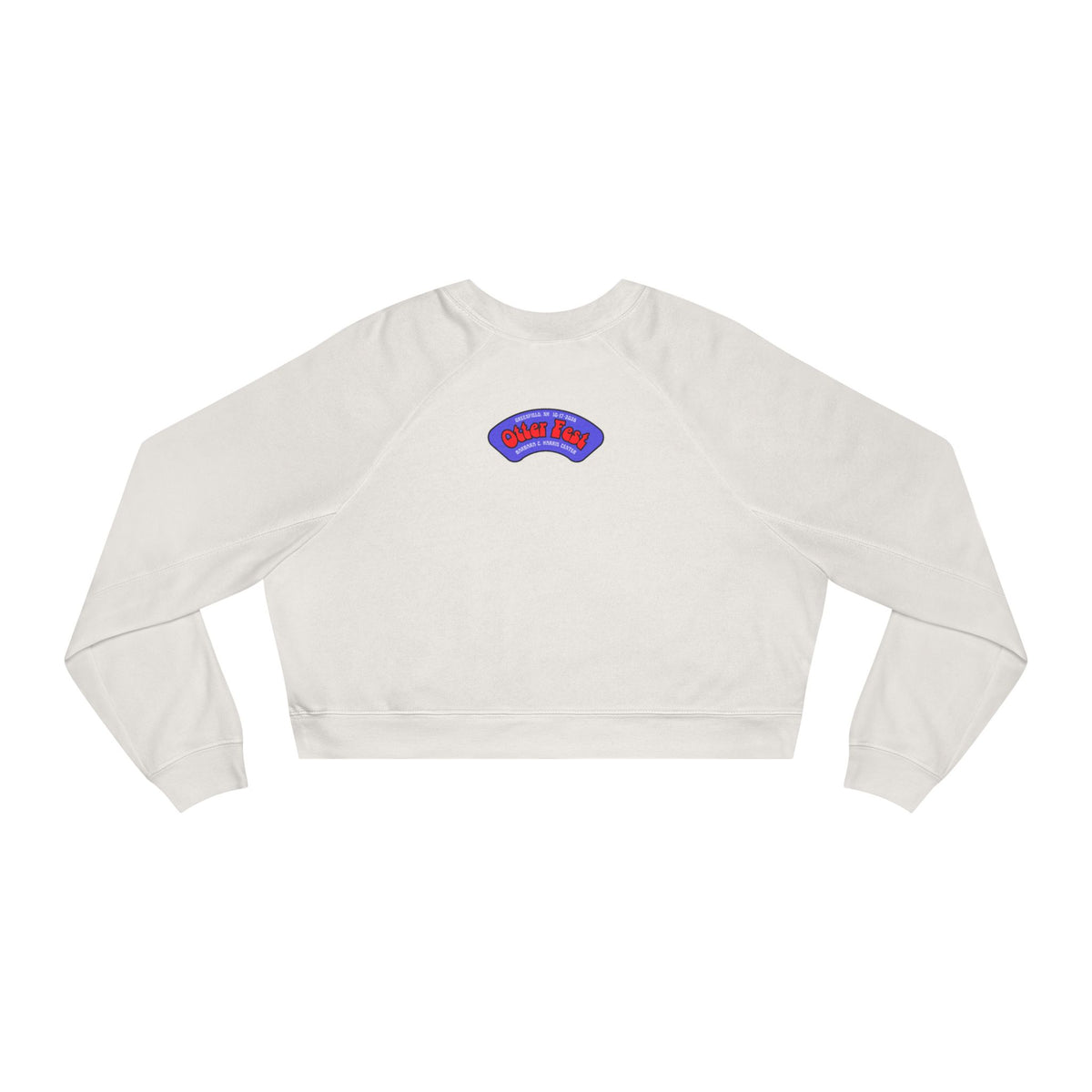 Otter Fest Acoustic Guitar Rose Patch circle design Cropped Pullover | Guitar music motif
