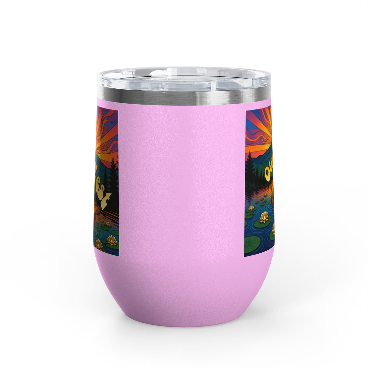 Otter Fest Strummin’ & Pickin’ Clem Sunset Wine Tumbler | Otter Fest 12oz. Wine Tumbler