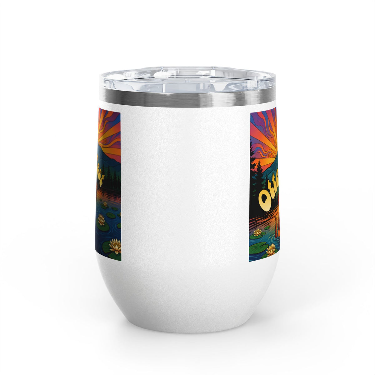 Otter Fest Strummin’ & Pickin’ Clem Sunset Wine Tumbler | Otter Fest 12oz. Wine Tumbler