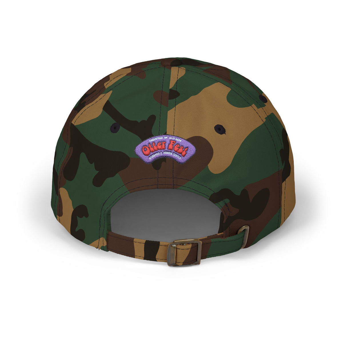 Otter Fest Peace Sign Acoustic Guitar Patch Classic Dad Cap |