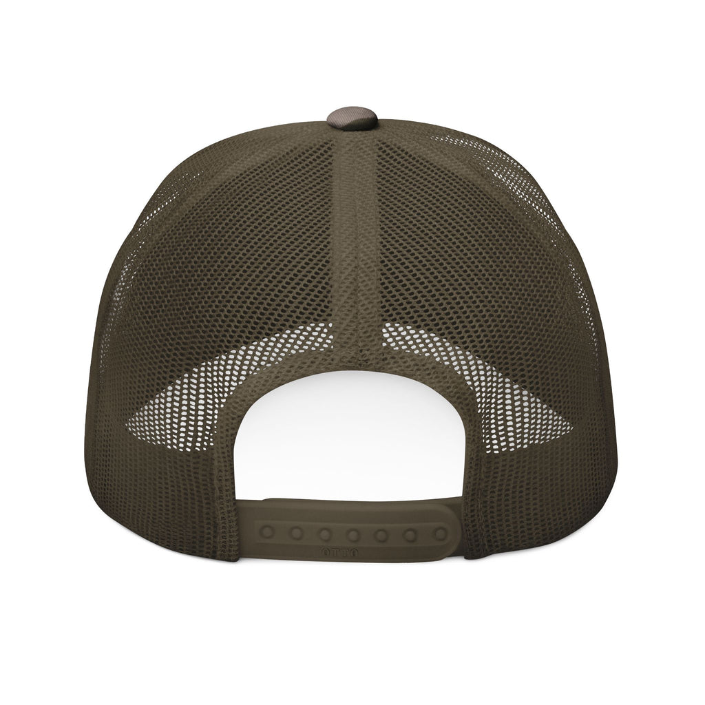 Otter Fest Red Stamp Camouflage Trucker Hat | Embroidered Mesh Cap