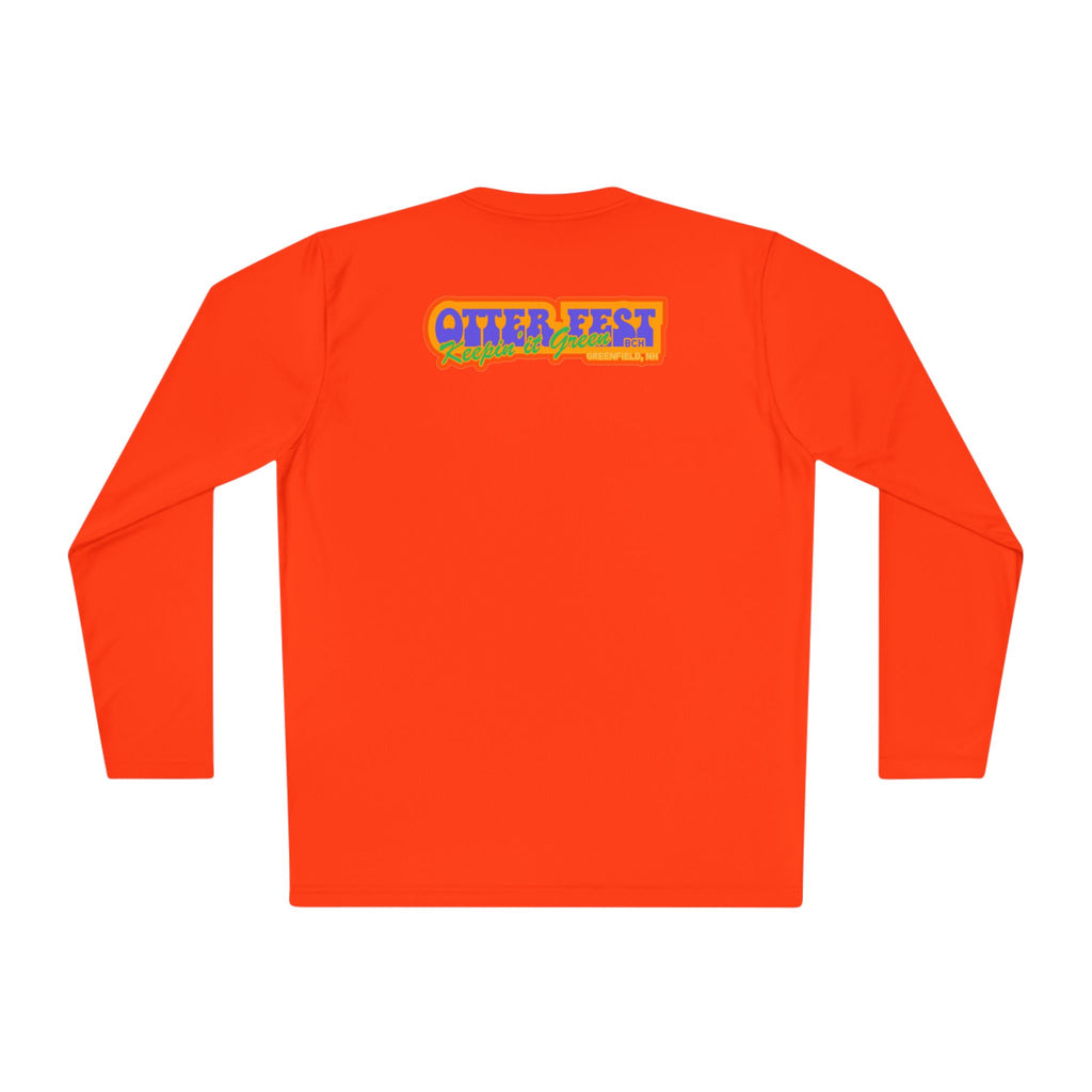 Otter Fest Mountain, Keeping it Green Long Sleeve Tee | Retro Outdoor Festival Shirt