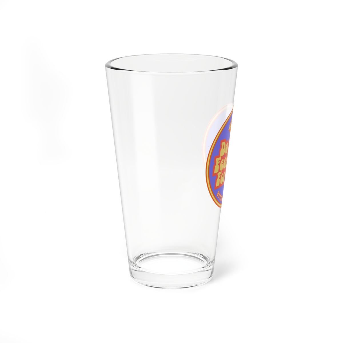 Purple & Orange Otter Fest Do Good, Feel Good, For Good Mixing Glass | 16oz Cocktail Mixing Glass