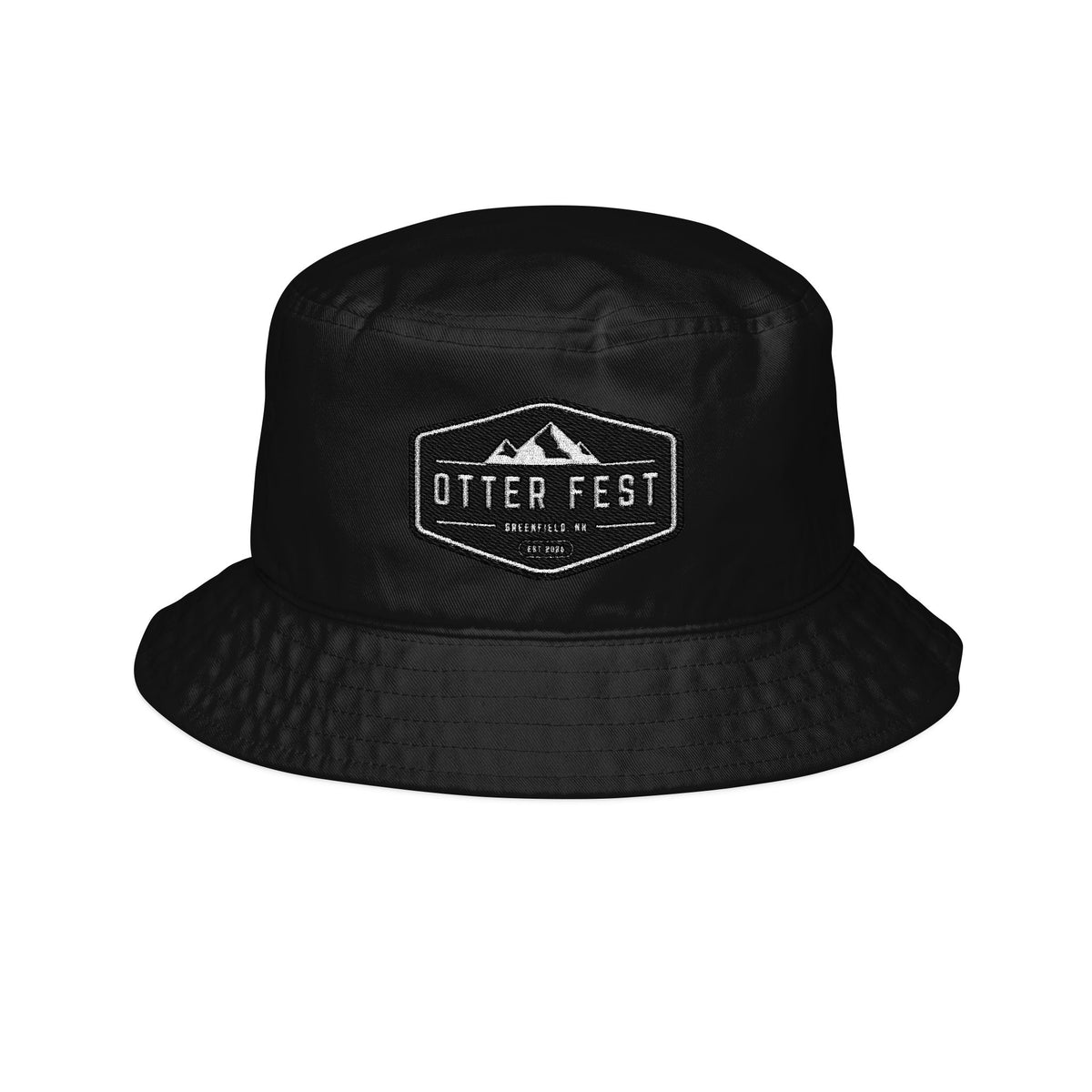 Otter Fest mountain patch bucket hat | Embroidered outdoor logo