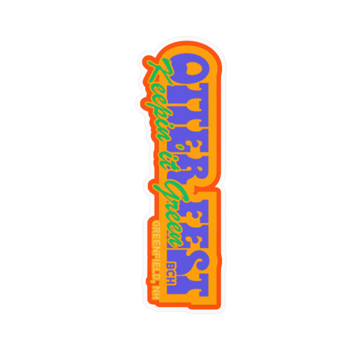 Outerfest Festival Logo Sticker | Kiss-Cut Vinyl Decal