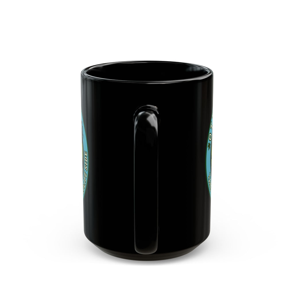 Otter Fest Moose Is On The Loose Mug | Black Ceramic Coffee Cup