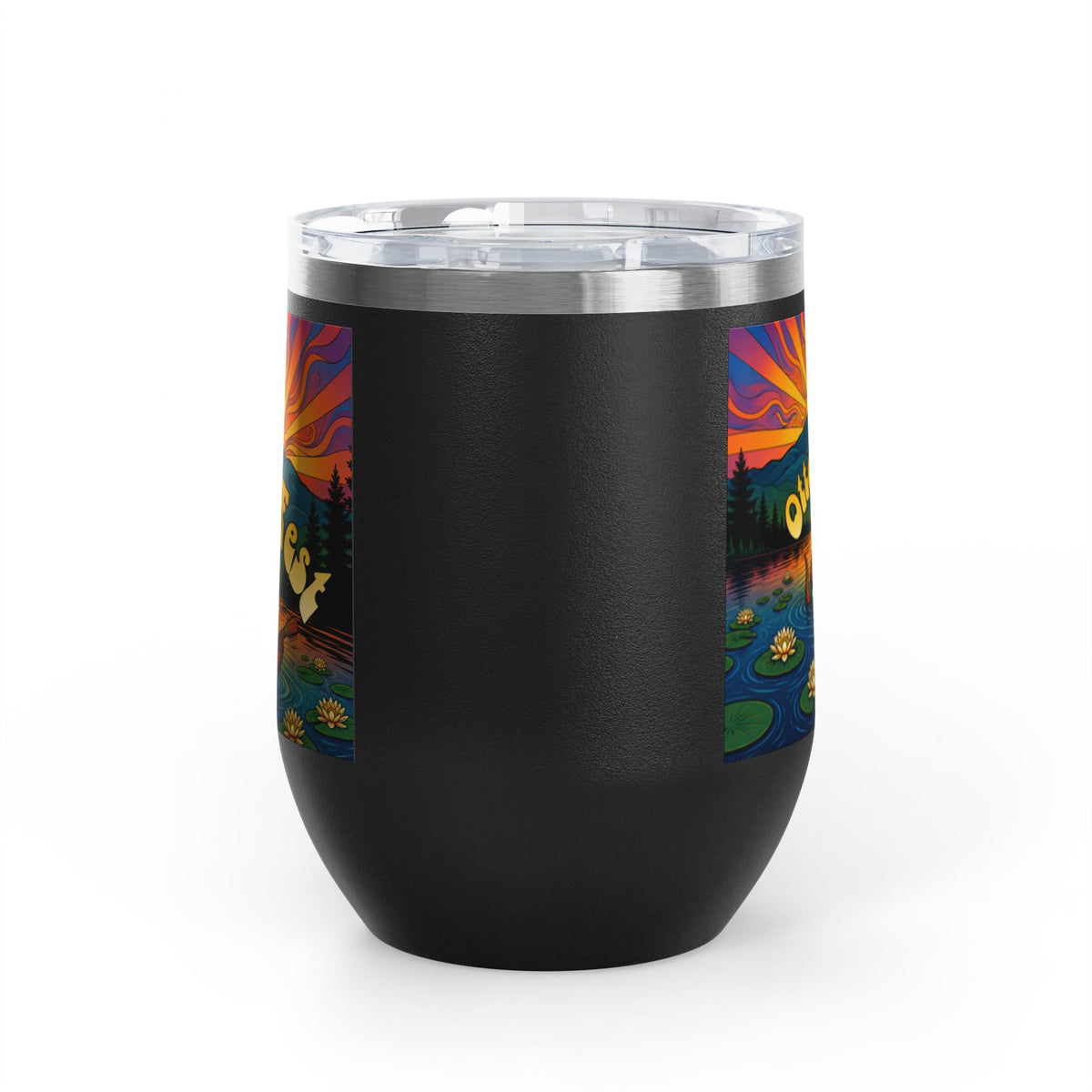 Otter Fest Strummin’ & Pickin’ Clem Sunset Wine Tumbler | Otter Fest 12oz. Wine Tumbler