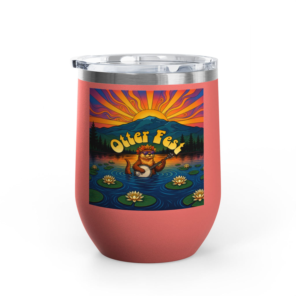 Otter Fest Strummin’ & Pickin’ Clem Sunset Wine Tumbler | Otter Fest 12oz. Wine Tumbler