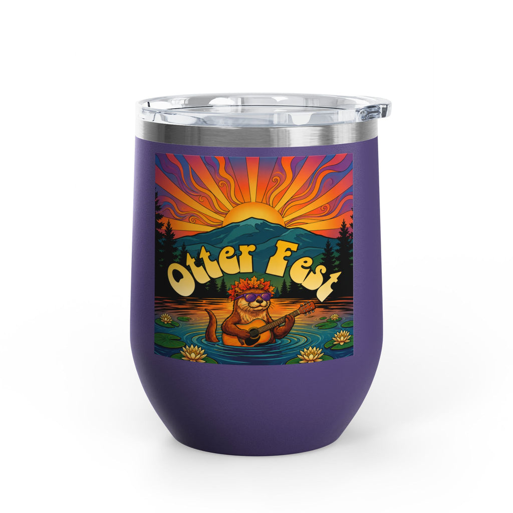Otter Fest Strummin’ & Pickin’ Clem Sunset Wine Tumbler | Otter Fest 12oz. Wine Tumbler