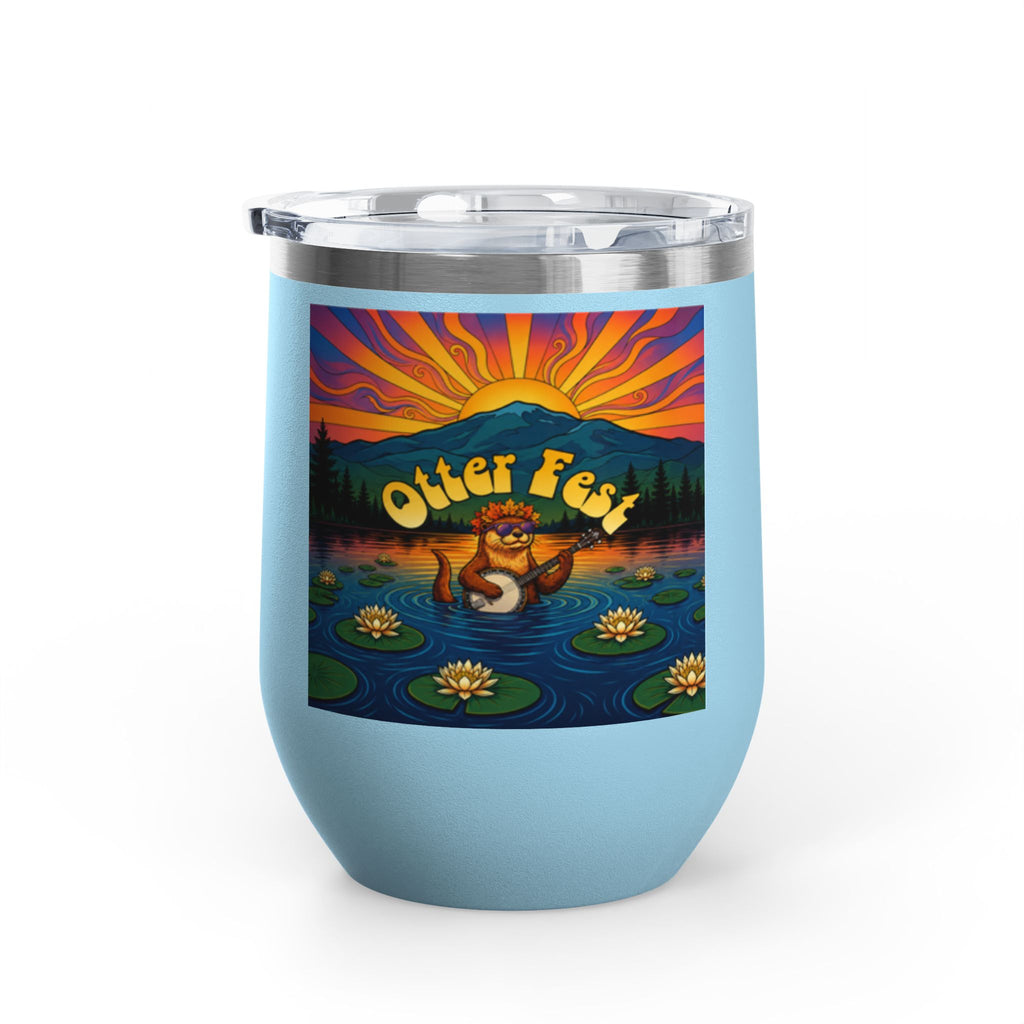 Otter Fest Strummin’ & Pickin’ Clem Sunset Wine Tumbler | Otter Fest 12oz. Wine Tumbler
