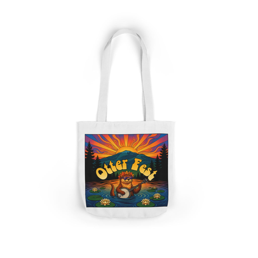 OTTER FEST Two sided print Poly-Canvas Tote Bag