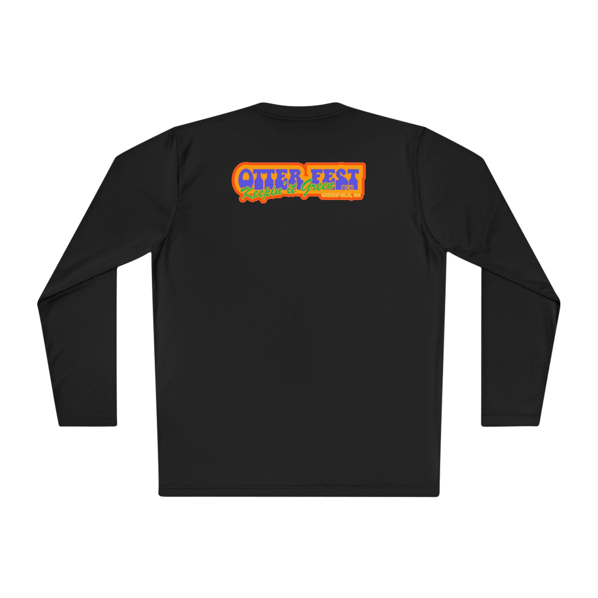 Otter Fest Mountain, Keeping it Green Long Sleeve Tee | Retro Outdoor Festival Shirt
