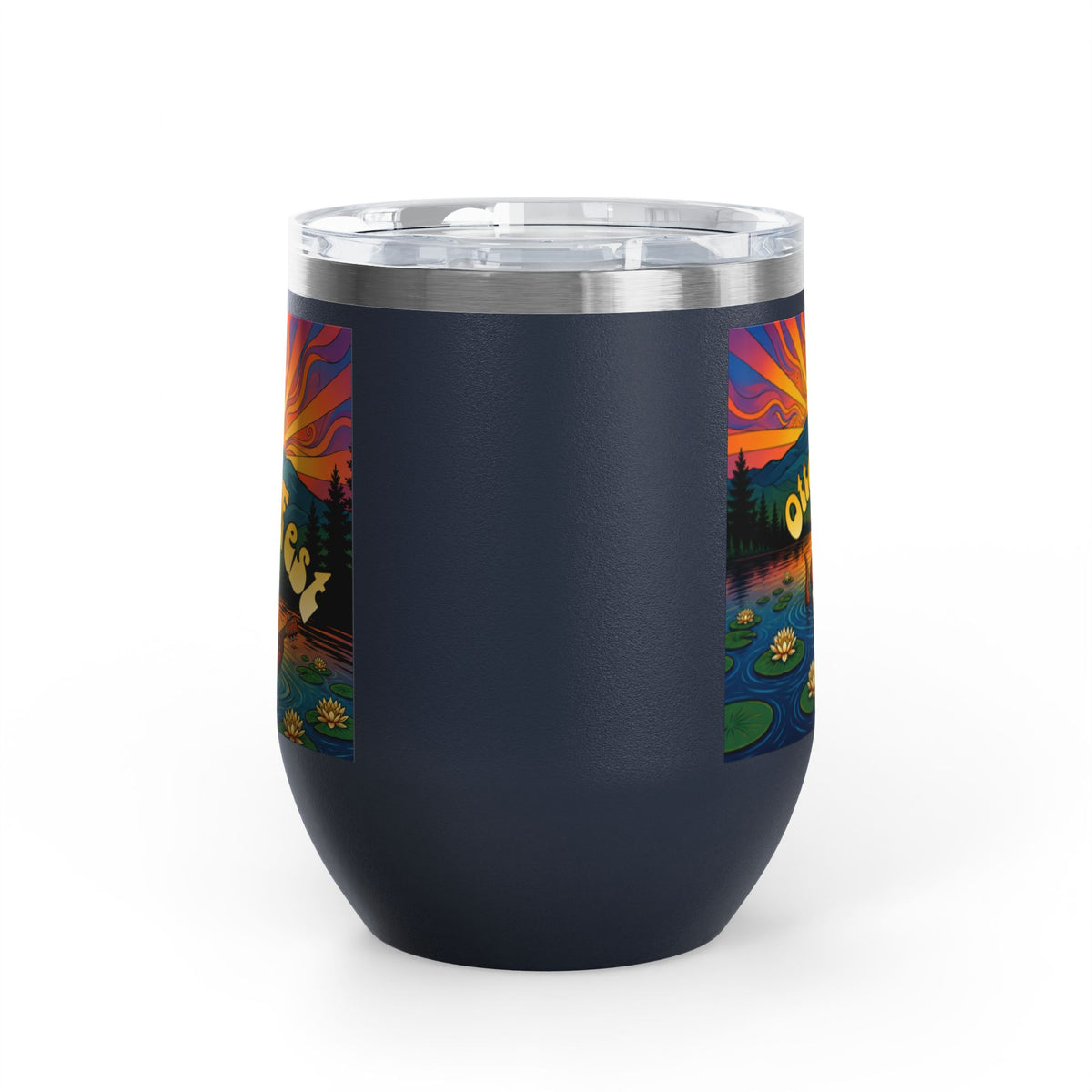 Otter Fest Strummin’ & Pickin’ Clem Sunset Wine Tumbler | Otter Fest 12oz. Wine Tumbler