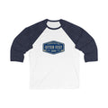Otter Fest 2026 Classic Navy Badge Baseball Tee | Otter Fest Raglan
