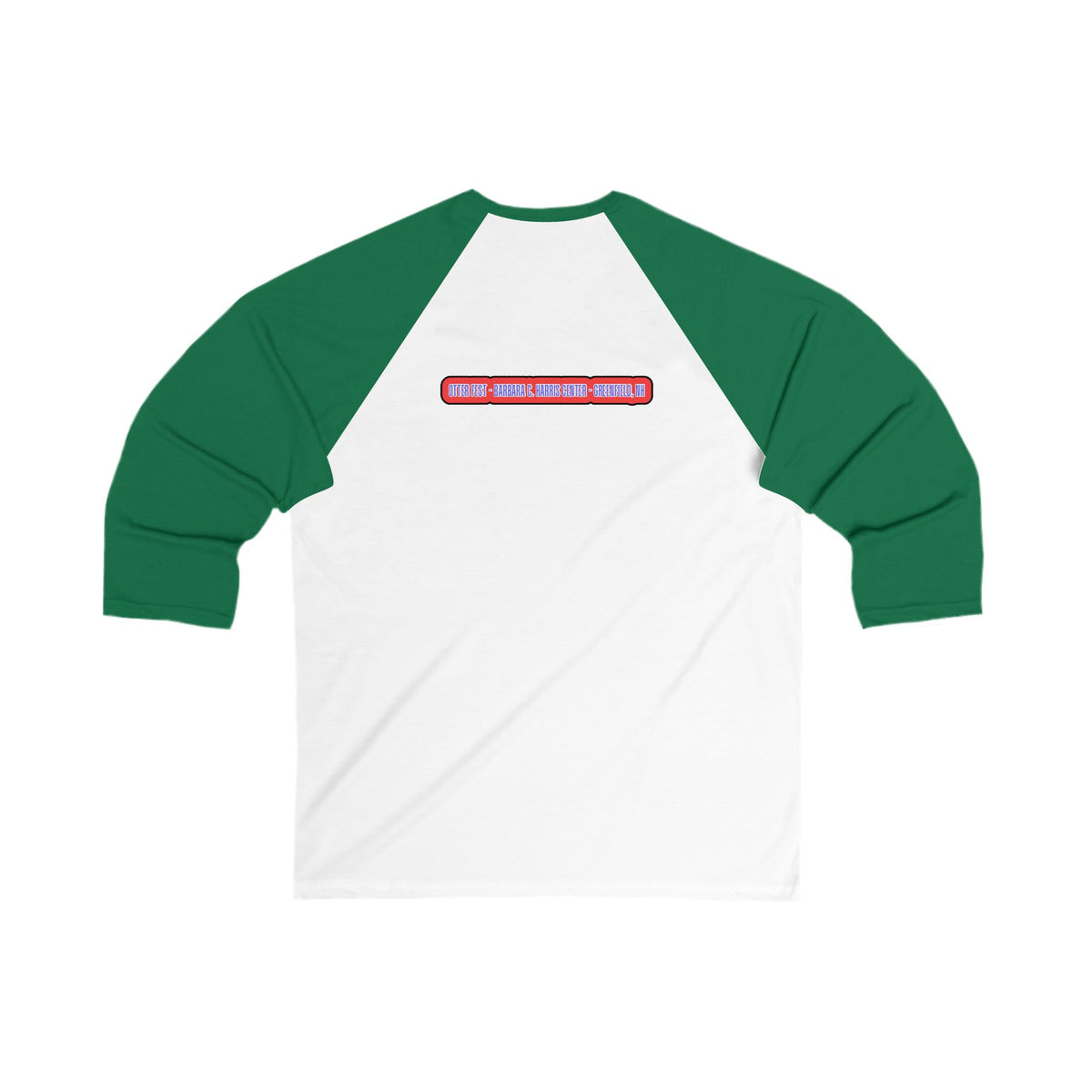 Otter Fest Retro Sunset Stripes Clem takes the Mic Logo Baseball Tee | Otter Fest