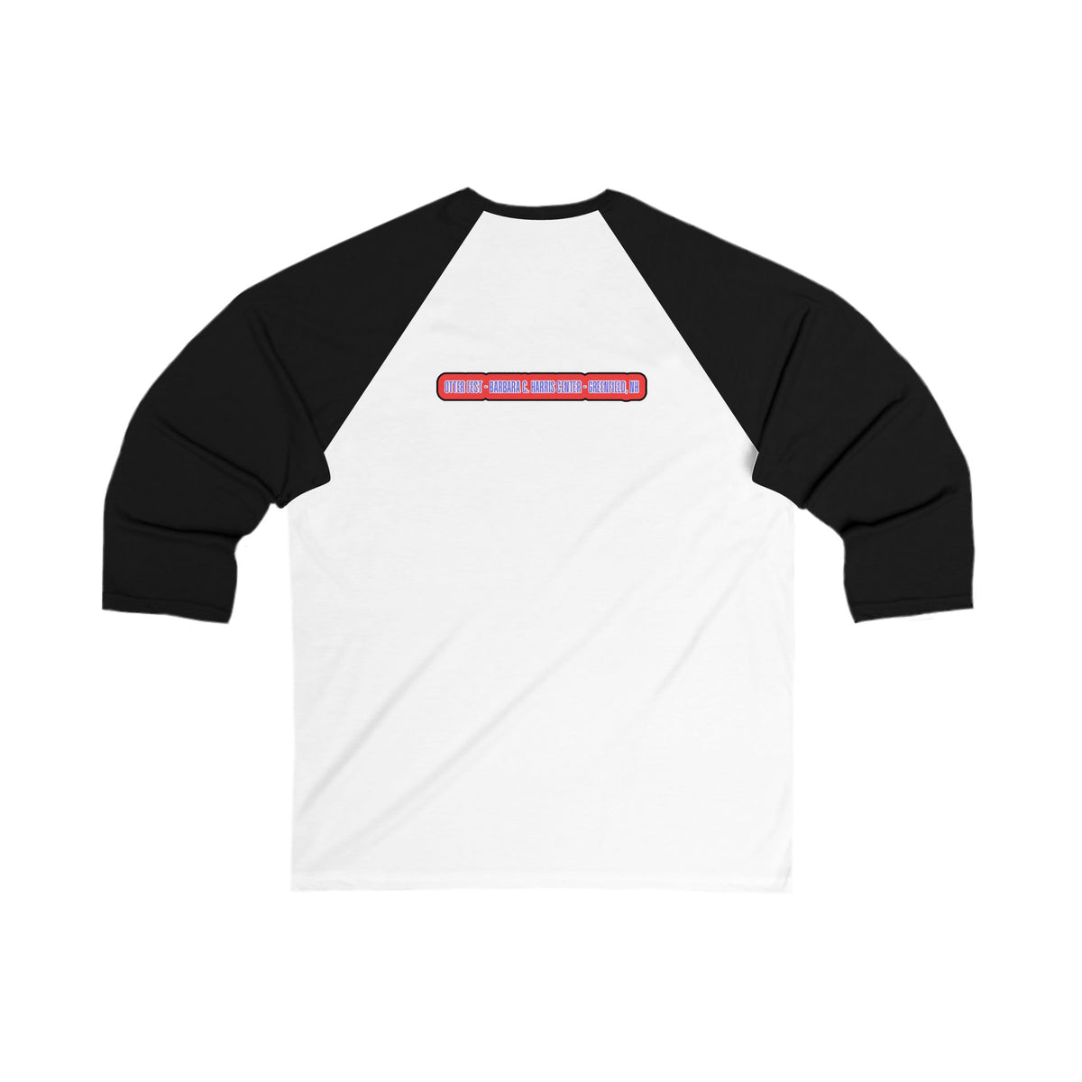Otter Fest Retro Sunset Stripes Clem takes the Mic Logo Baseball Tee | Otter Fest