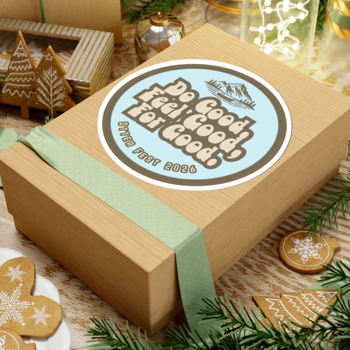 Do Good Feel Good For Good Kiss-Cut Sticker | Otter Fest 2026