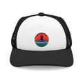 Otter Fest Logo PUP Trucker Hat | Retro Rainbow Otter Patch