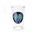 Otter Fest Retro Banjo Logo Mixing Glass | 16oz Pint Glass, Musician Cocktail Glass