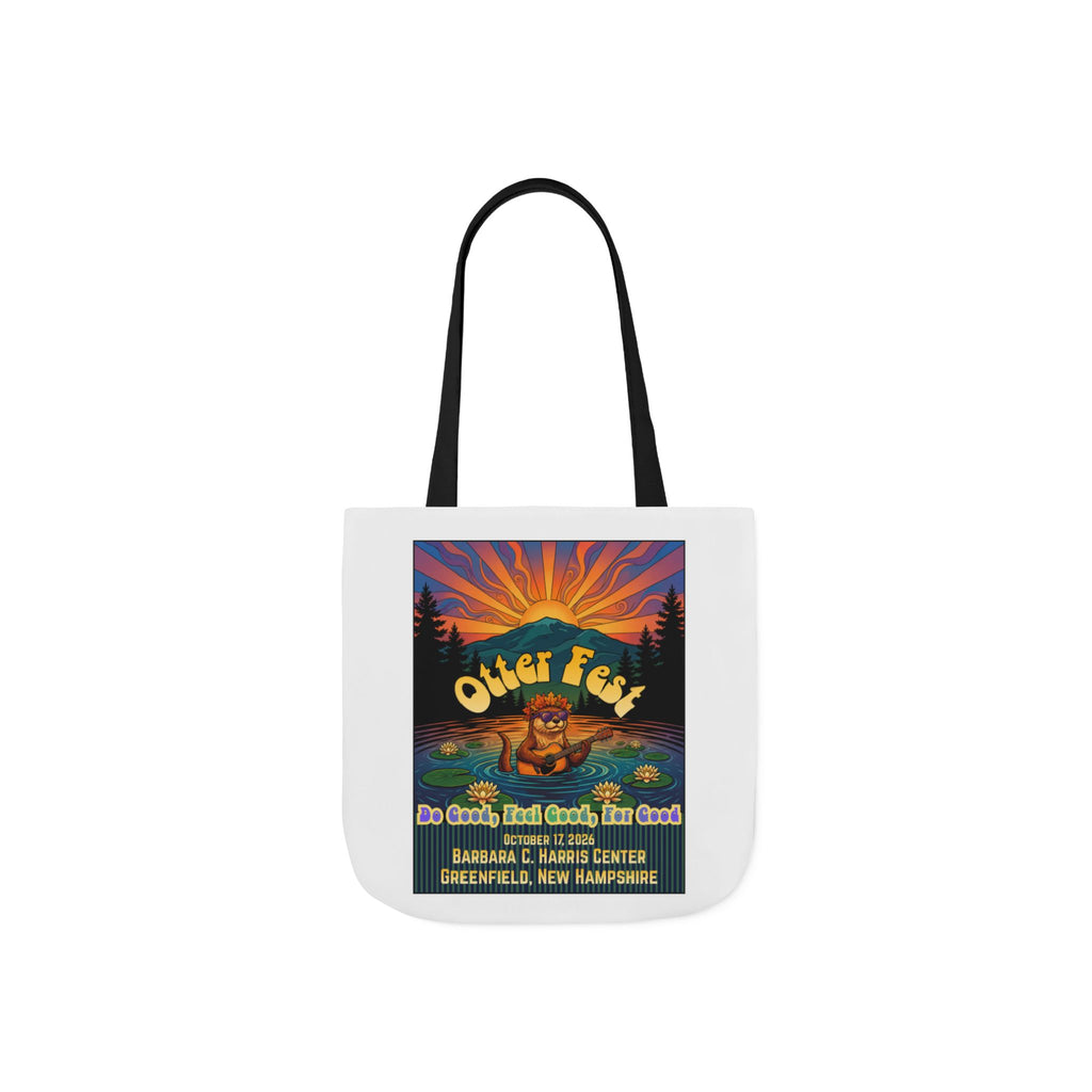 OTTER FEST Two sided print Poly-Canvas Tote Bag