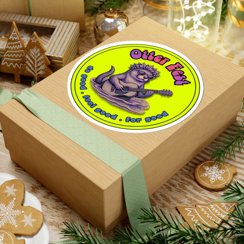 Otter Fest  Psychedelic Guitar Clem sticker | Otter Fest BCH Sticker Collection