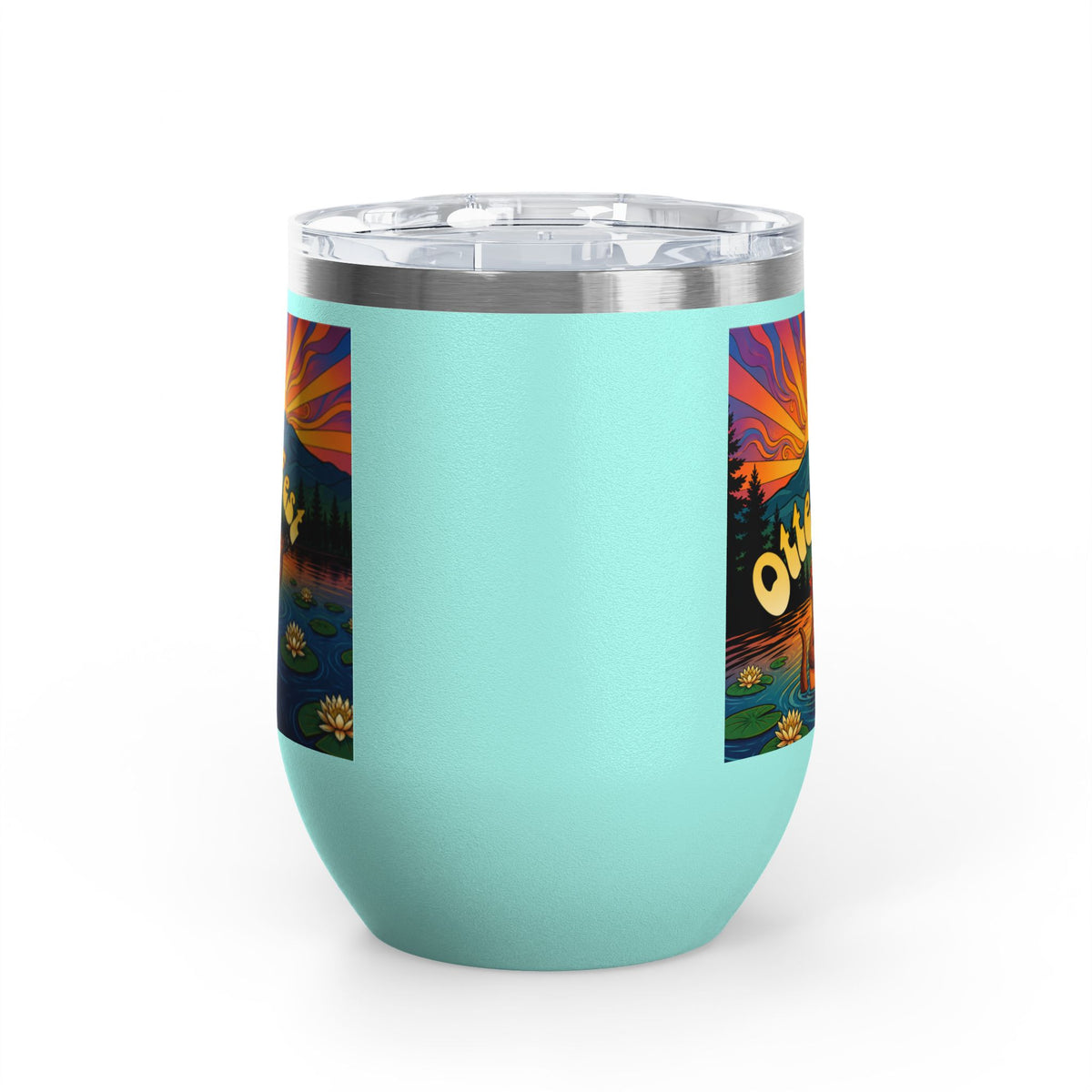 Otter Fest Strummin’ & Pickin’ Clem Sunset Wine Tumbler | Otter Fest 12oz. Wine Tumbler