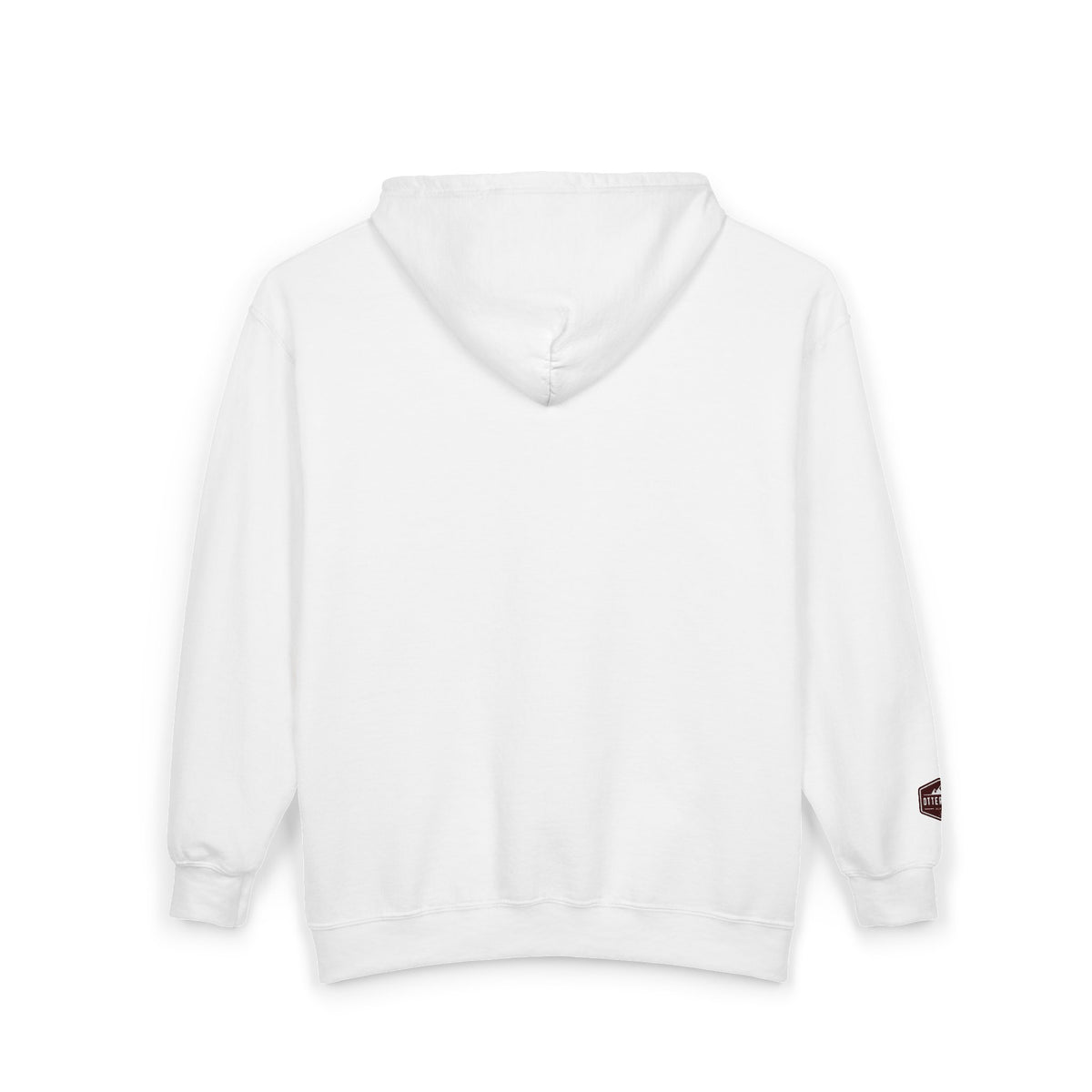 Otter Fest Shield Logo Zip Hoodie | White Full-Zip Sweatshirt
