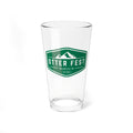 Go Green Otter Fest Green mountain badge Mixing Glass | 16oz pint glass
