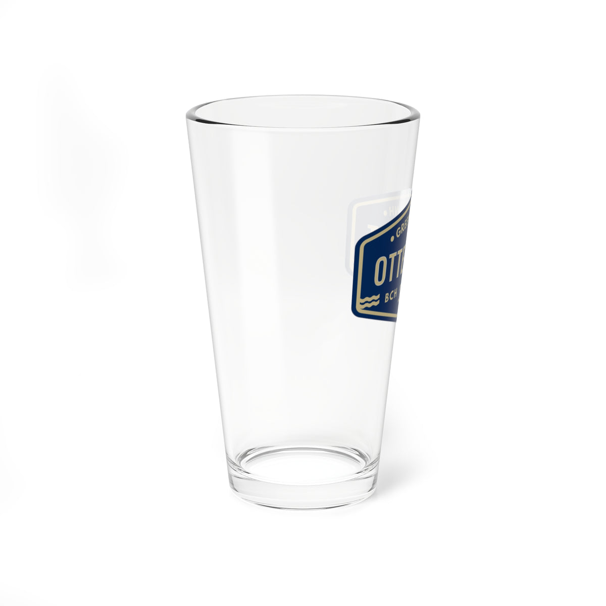 Otter Fest 2026 Navy Blue badge Mixing Glass