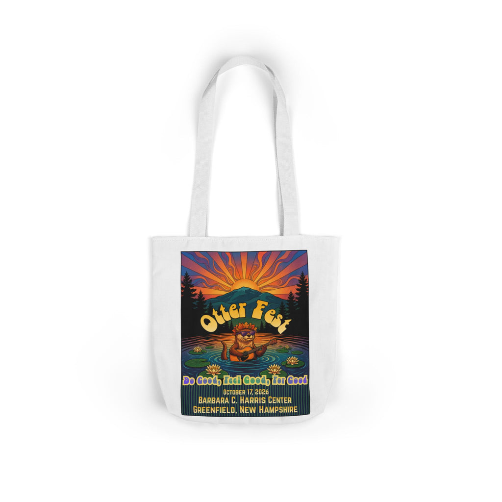 OTTER FEST Two sided print Poly-Canvas Tote Bag