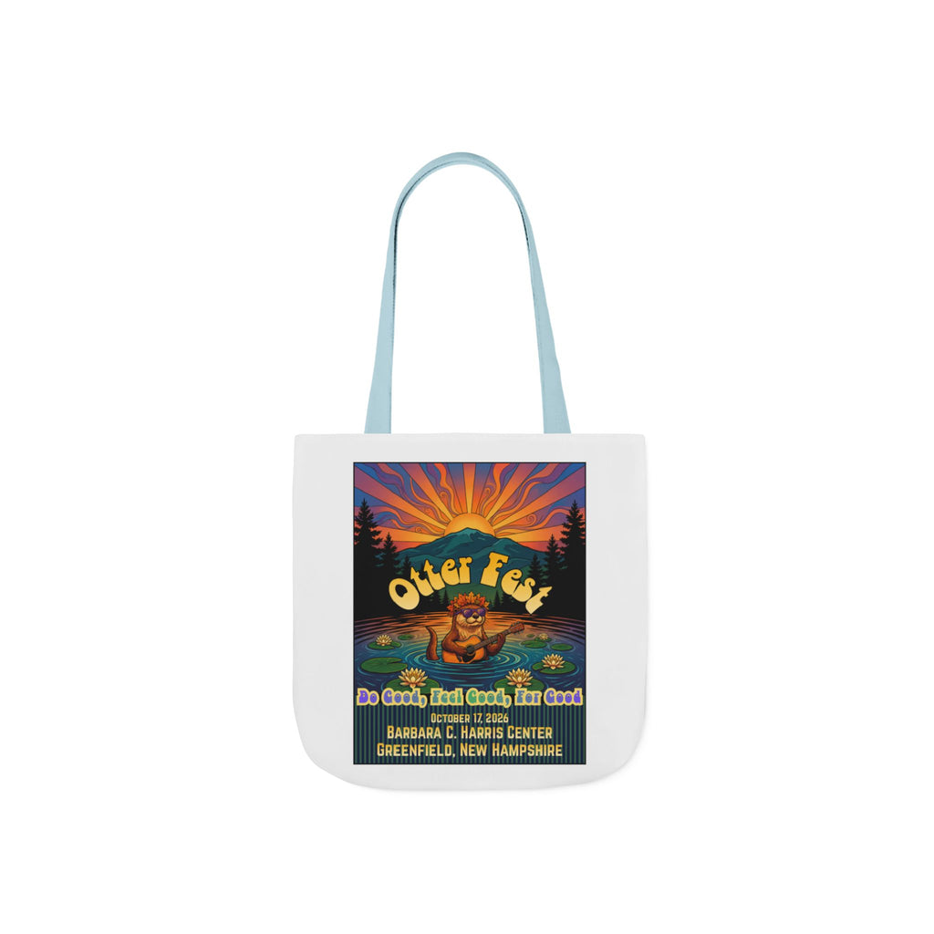 OTTER FEST Two sided print Poly-Canvas Tote Bag