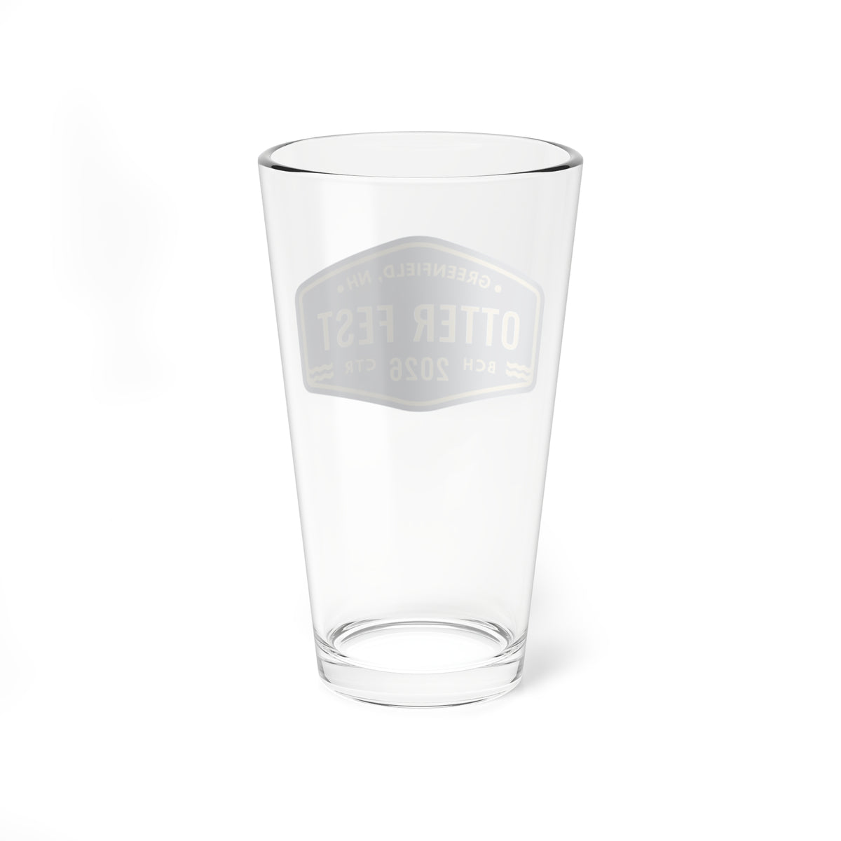 Otter Fest 2026 Navy Blue badge Mixing Glass