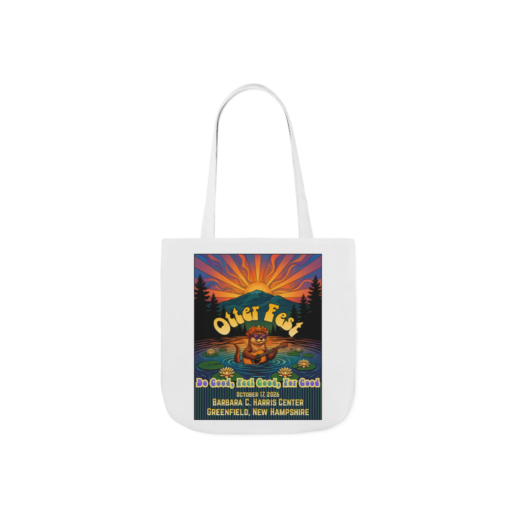 OTTER FEST Two sided print Poly-Canvas Tote Bag